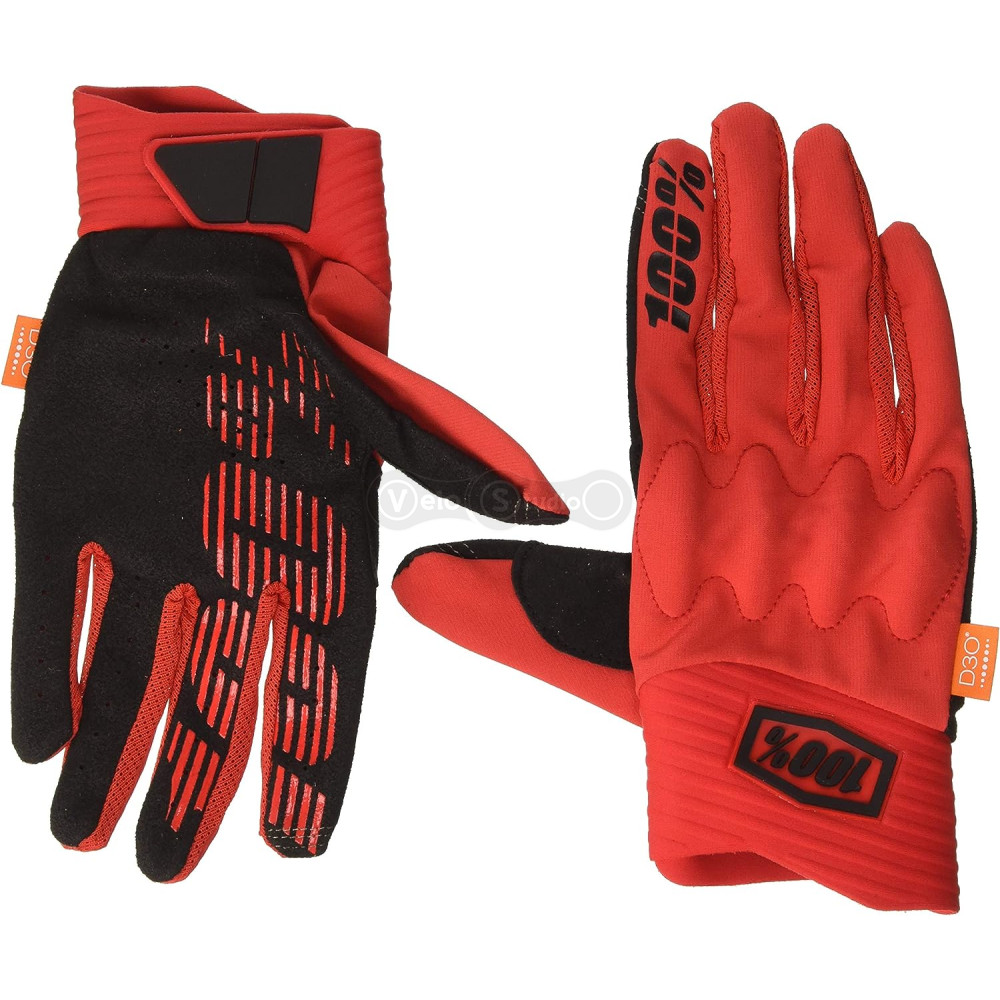 Рукавички Ride 100% Cognito Smart Shock Red розмір S