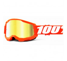 Маска Ride 100% STRATA 2 Goggle Orange - Mirror Gold Lens