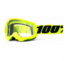 Маска Ride 100% STRATA 2 Goggle Fluo Yellow - Clear Lens