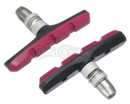 Тормозные колодки Alligator VB-620 70 мм V-Brake чёрные - красные