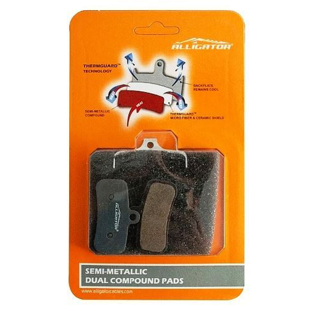 Гальмівні колодки Alligator HK-BP035 для Shimano BR-M8120, BR-M7120, BR-MT520, BR-MT420 напівметал