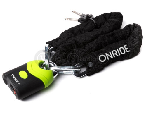 Замок велосипедный цепь ONRIDE Hulk 50 8x1000 мм