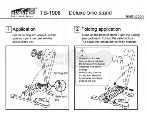 Подставка SuperB ТБ-1908 для хранения велосипедов от 20 до 29 дюймов