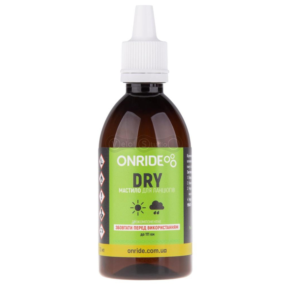 Cмазка цепи ONRIDE Dry для сухих условий 100 мл