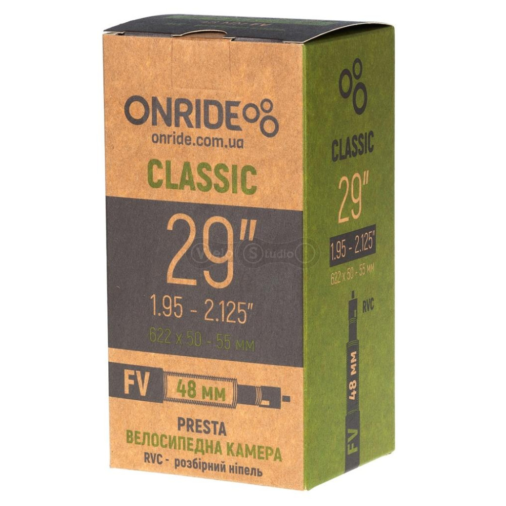 Велосипедна камера ONRIDE Classic RVC 29x1.95-2.125 FV 48