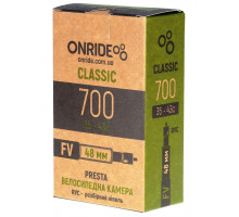 Велосипедная камера ONRIDE Classic RVC 700x35-43c FV 48