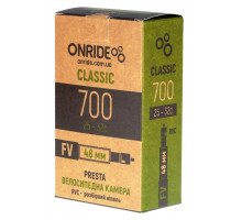Велосипедная камера ONRIDE Classic RVC 700x25-32c FV 48