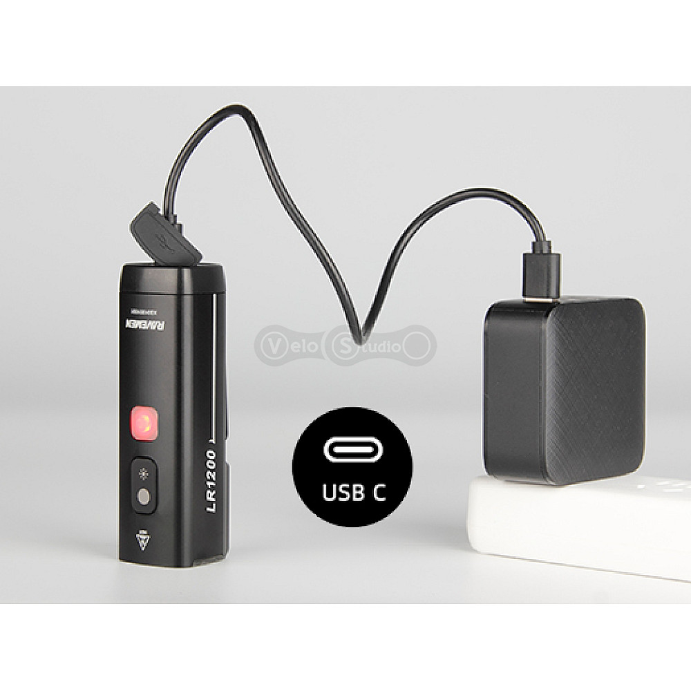 Велосипедна фара Ravemen LR1600 USB 1600 люмен (бездротова кнопка в комплекті)