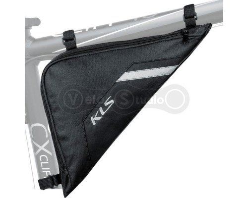 Сумка под раму KLS Triangle ECO (объем 2,5 литра) чёрная