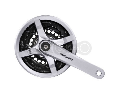 Шатуни Shimano FC-TY501 Tourney 170 мм 48X38X28 сірі