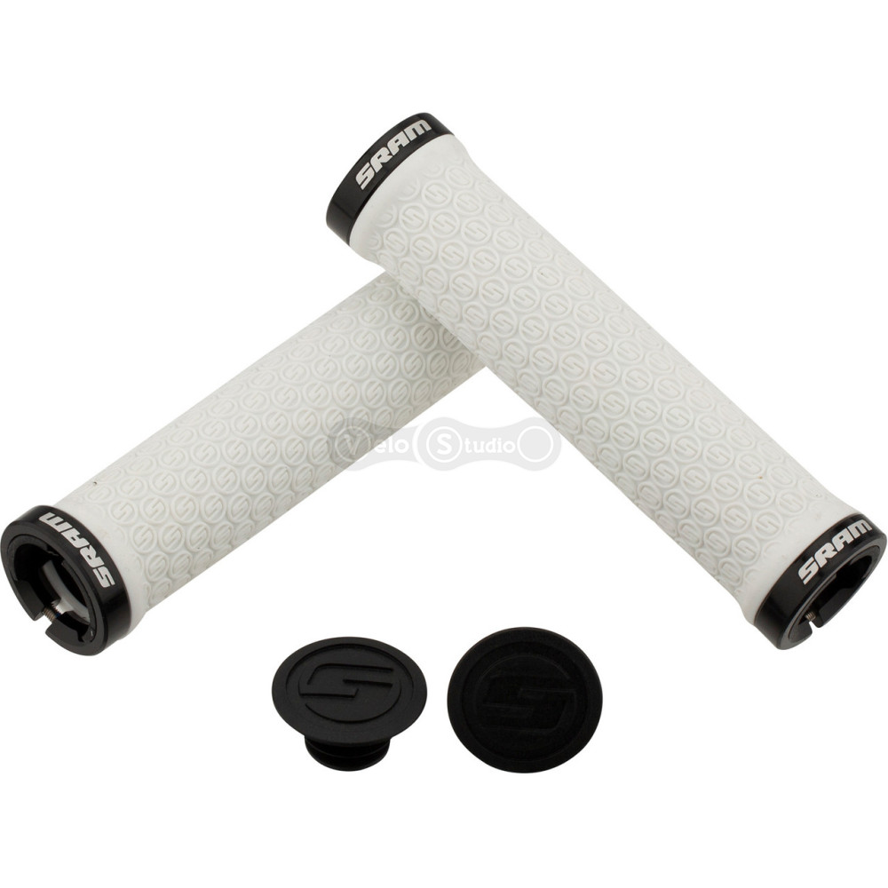 Грипси Sram Locking Grips білі з чорним замком