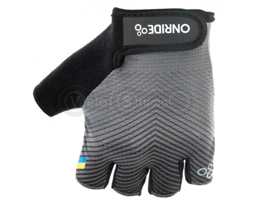 Вело перчатки ONRIDE TID 20 UA чёрные размер S