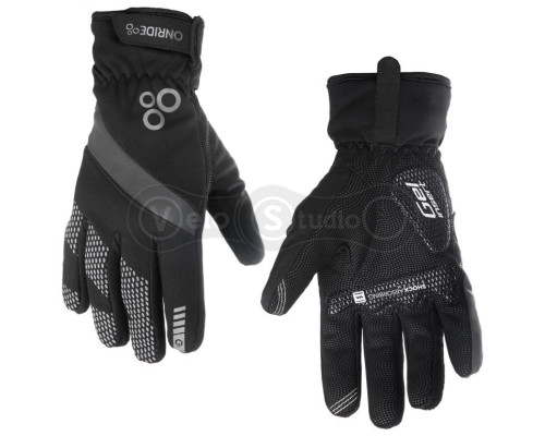 Вело перчатки зимние ONRIDE Ardor чёрные размер S