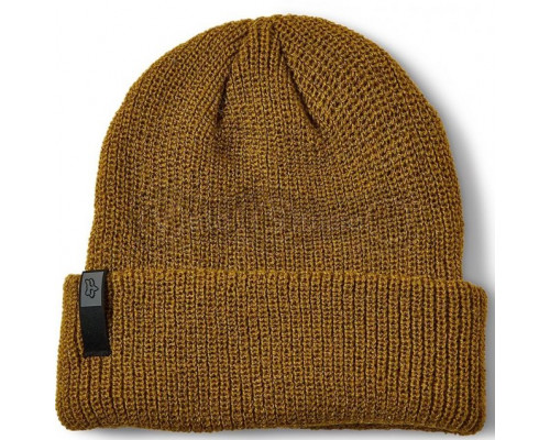 Зимняя шапка FOX Machinist Beanie Caramel - акриловая шерсть