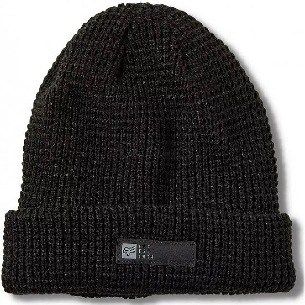 Зимняя шапка FOX Zenther Beanie Black - акриловая шерсть