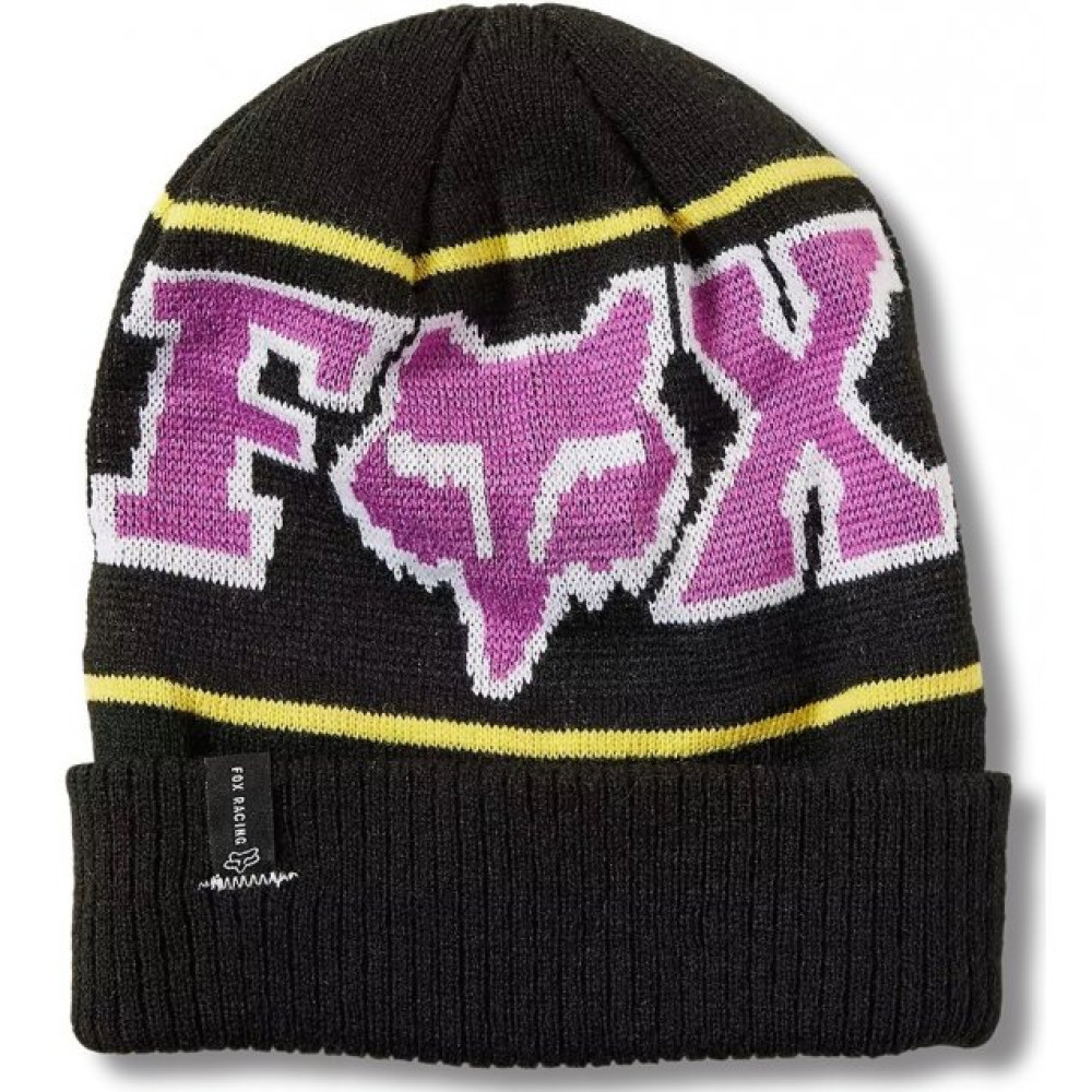 Зимняя шапка FOX Burm Beanie Black - акриловая шерсть