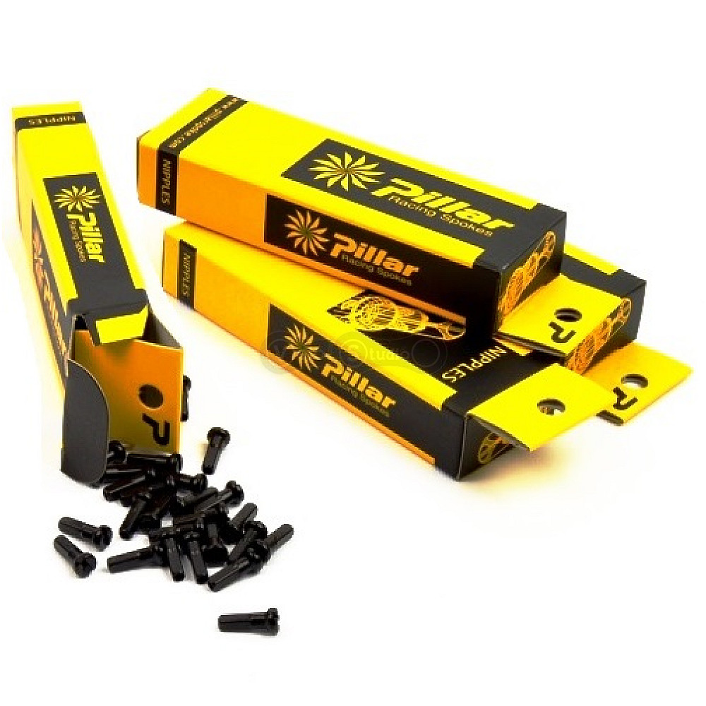 Ніпель Pillar PB 14 G 2.0 мм 12 мм чорний 72 штуки