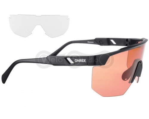 Вело очки Onride Obsession сменные линзы orange (51%), прозрачные (100%)