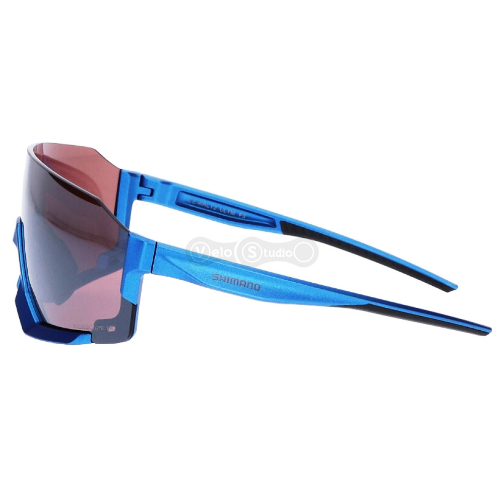 Вело очки Shimano AeroLite 2 Ridescape High Contrast синий металлик