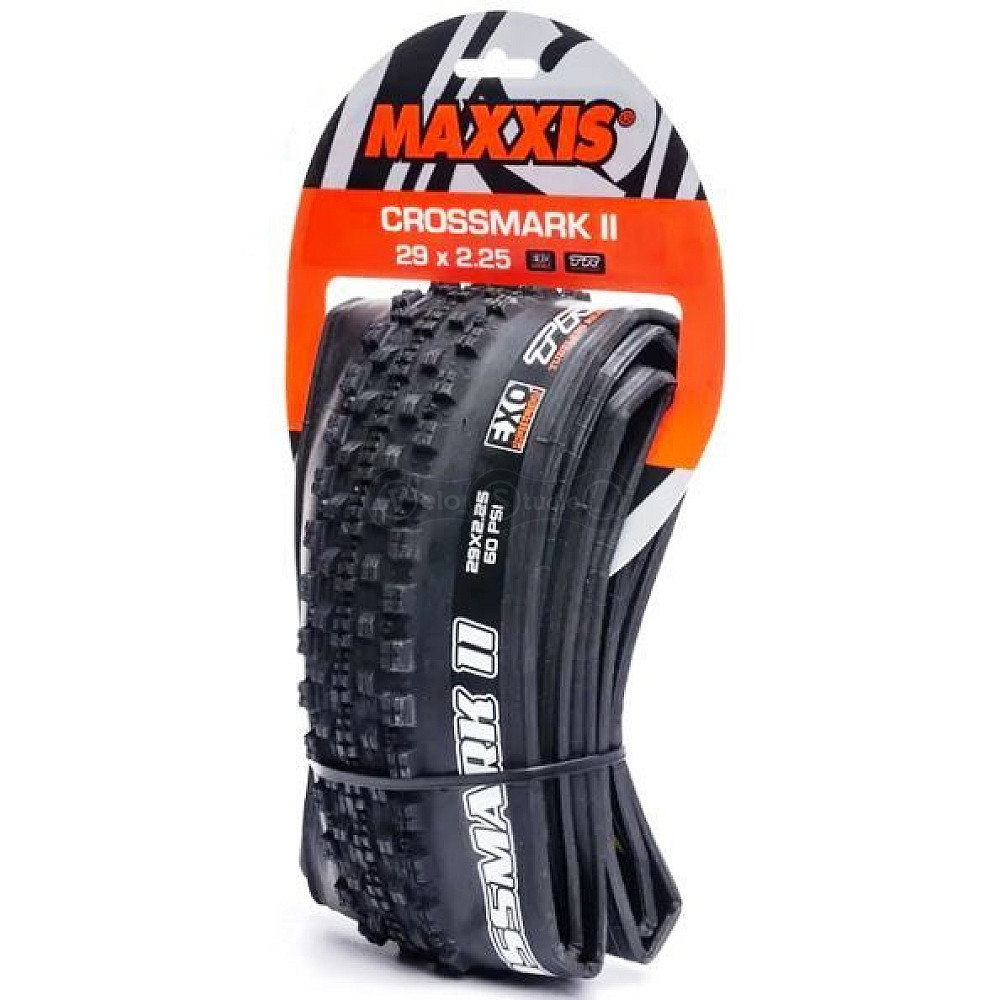 Вело покрышка Maxxis CrossMark II 29x2.25 складная, EXO/TR, 60TPI, 70a