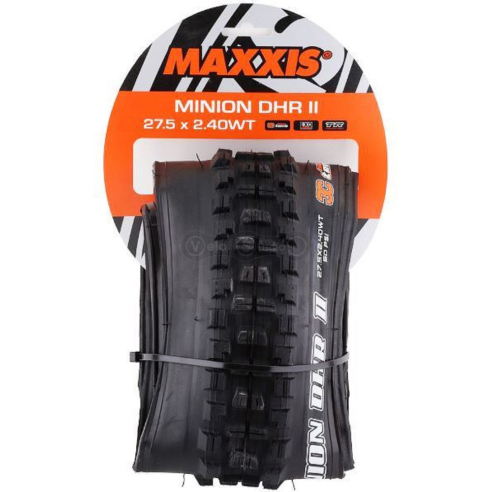 Вело покришка Maxxis Minion DHR II 27.5x2.40WT, складана, 3CG/EXO/TR, 60TPI, ззаду
