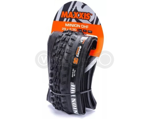 Вело покрышка Maxxis Minion DHR II 29X2.30, складная, 3CT/EXO/TR, 60TPI, задняя