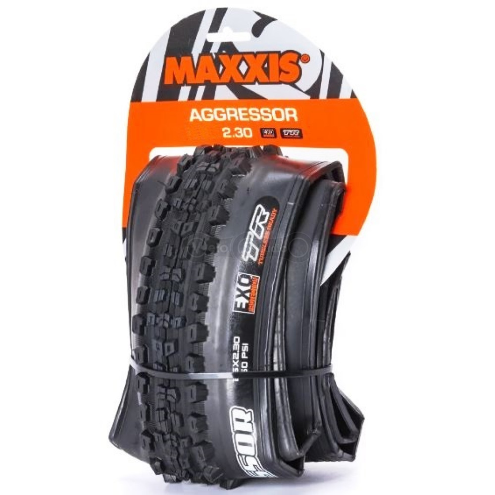 Вело покрышка Maxxis Aggressor 27.5x2.30, складная, EXO/TR, 60TPI