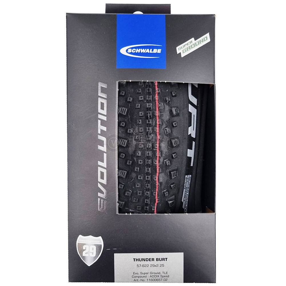 Вело покрышка 29x2.35 Schwalbe Thunder Burt Evo, TLE B/B-SK
