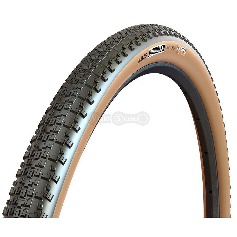 Вело покрышка Maxxis Rambler 700x45C, EXO/TR/TANWALL, 60TPI