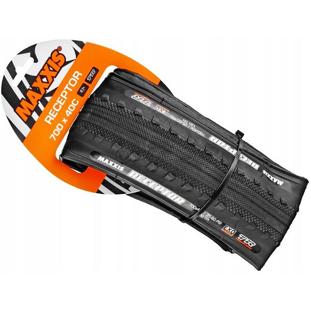 Вело покрышка Maxxis Receptor 700x40C, EXO/TR, 120TPI