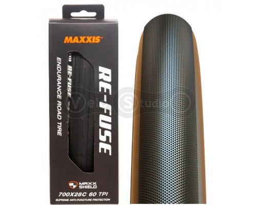 Вело покрышка Maxxis RE-FUSE 700x28C, складная, MaxxShield, 60TPI