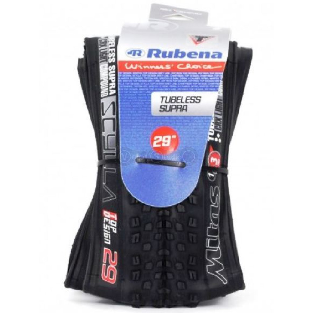 Вело покрышка Rubena Scylla 29x2,25, складная, Race Hero, 127 TPI, TR