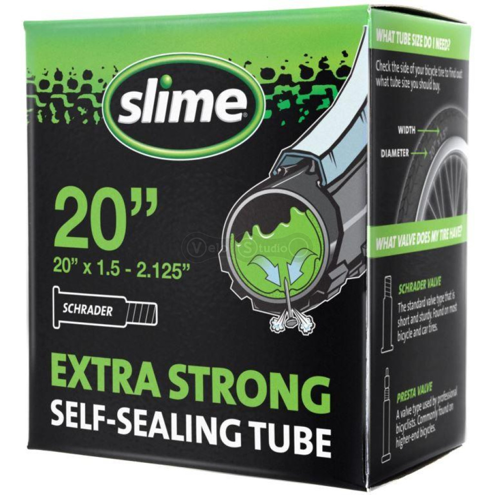 Велосипедная камера Slime Smart Tube 20 x 1.50 - 2.125 AV с герметиком