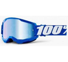 Очки-маска Ride 100% STRATA Goggle II Blue - Mirror Blue Lens