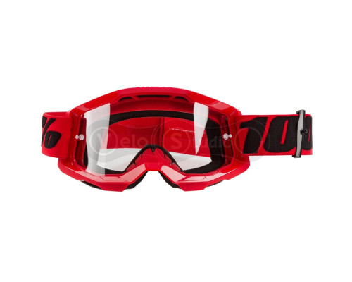 Очки-маска Ride 100% STRATA Goggle II Red - Clear Lens