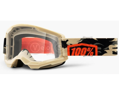 Очки-маска Ride 100% STRATA Goggle II Kombat - Clear Lens