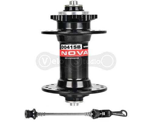 Втулка передня Novatec D041SB чорна 36 спиць