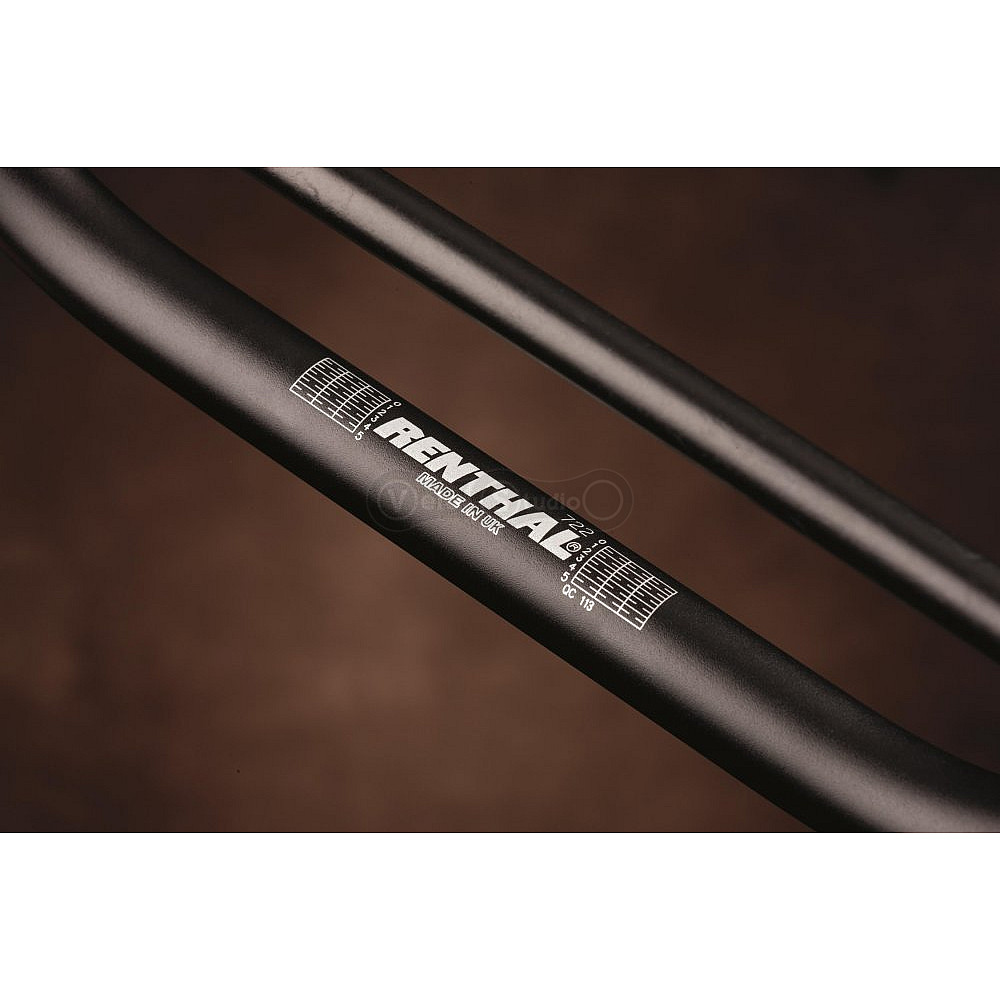 Руль Renthal 7/8 Handlebar 738 мм, подъём 87 мм [Black], KAWASAKI KX65