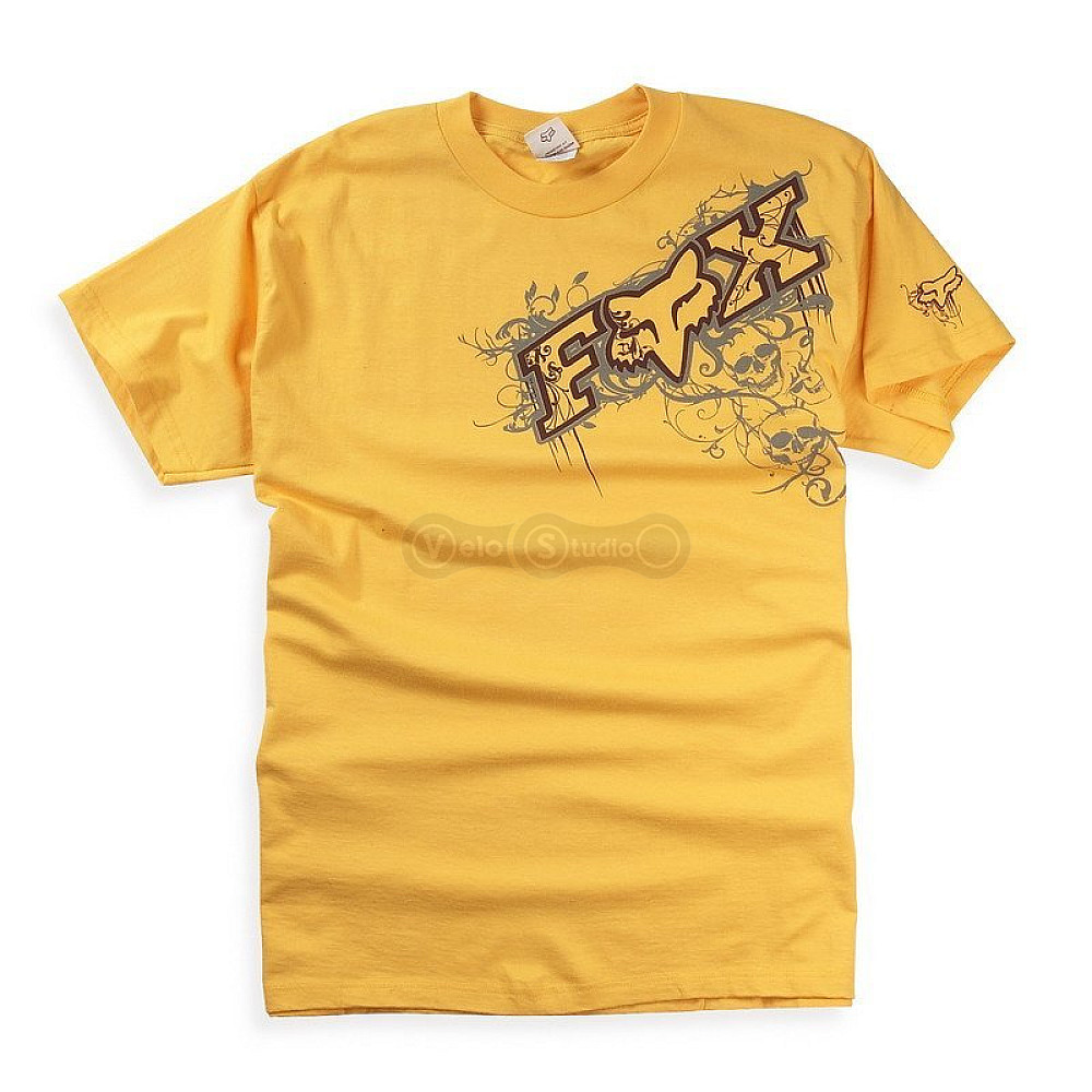 Футболка FOX Short Sleeve Tee - GRAVEYARD [Yellow], S