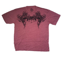 Футболка FOX HEATHERED Short Sleeve Tee - GARGOYLE [Red], L
