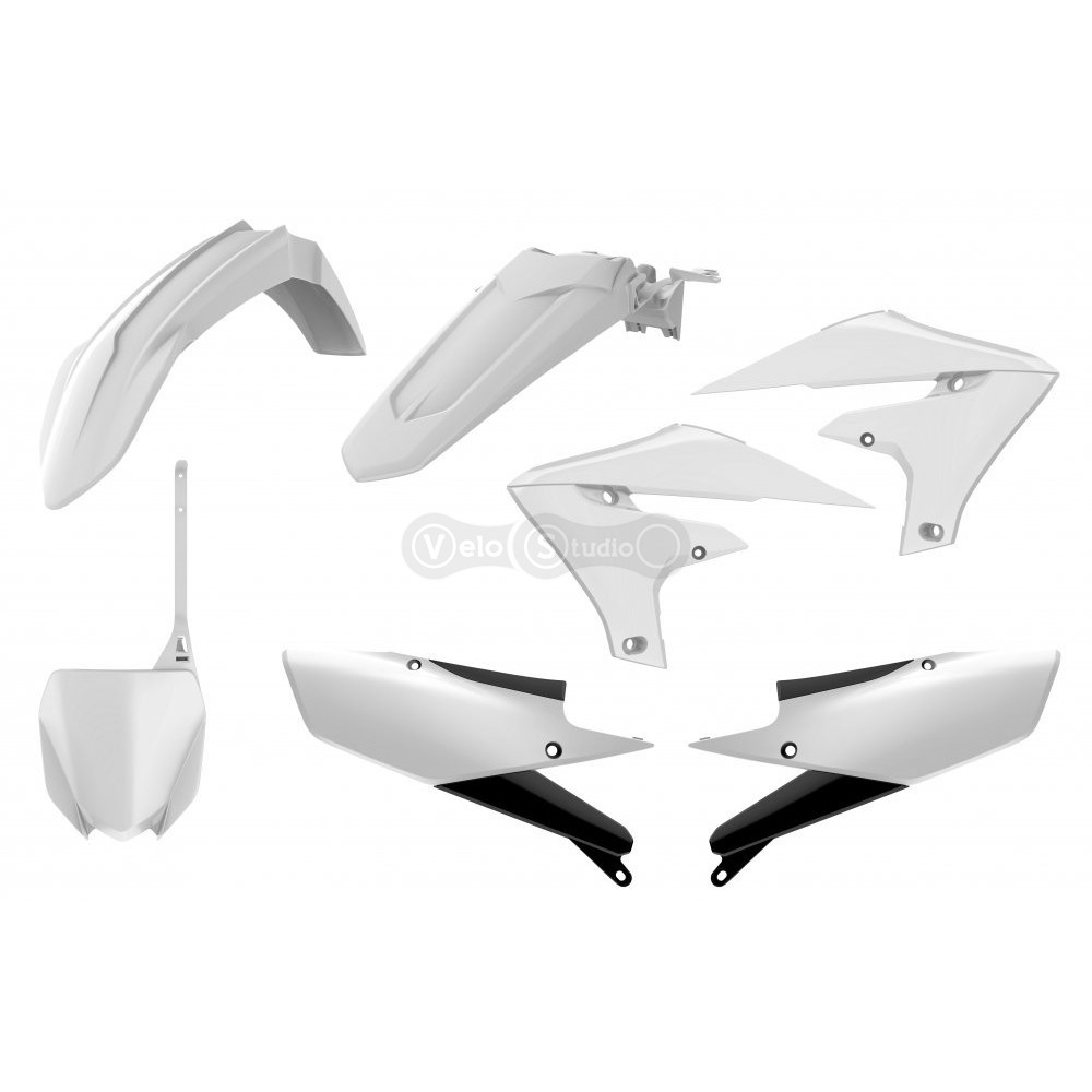 Пластик Polisport MX kit - Yamaha (19-) [White/Black]
