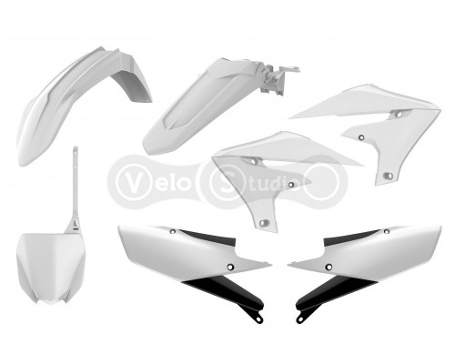 Пластик Polisport MX kit - Yamaha (19-) [White/Black]