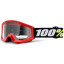 Дитяча маска 100% STRATA MINI Goggle Red - Clear Lens