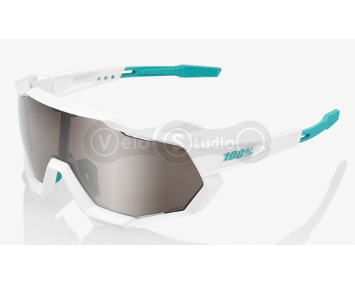 Очки Ride 100% SpeedTrap - BORA Hans Grohe Team White - HiPER Silver Mirror Lens