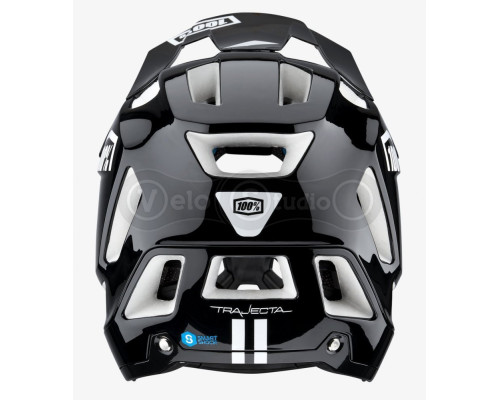 Шолом Ride 100% TRAJECTA Helmet [Black/White], L (58-61 см)
