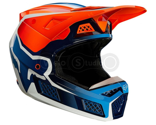 Мотошолом FOX V3 RS WIRED HELMET [Flo Orange], XL