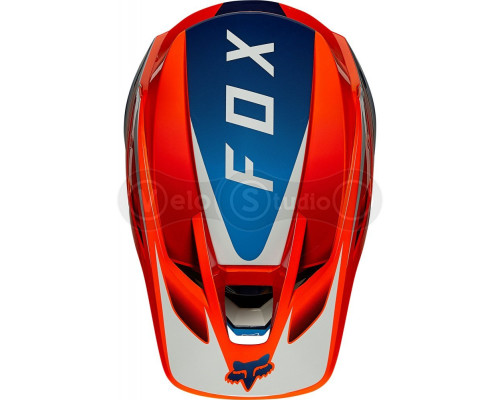 Мотошолом FOX V3 RS WIRED HELMET [Flo Orange], XL