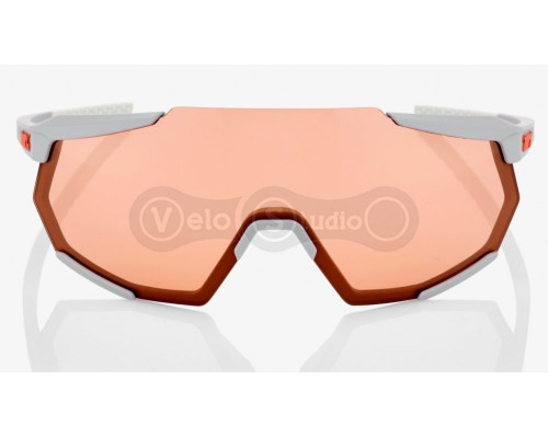 Очки Ride 100% RaceTrap - Soft Tact Stone Grey - HiPER Coral Lens
