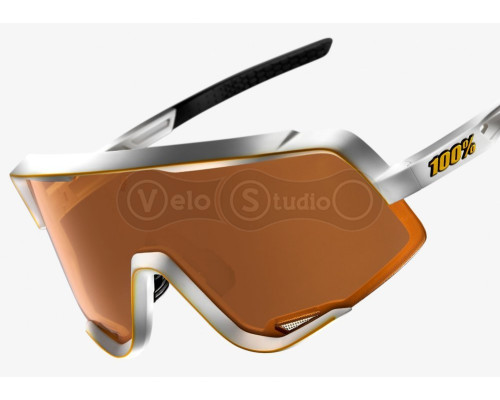 Очки Ride 100% Glendale - Soft Tact Off White - Persimmon Lens, Colored Lens