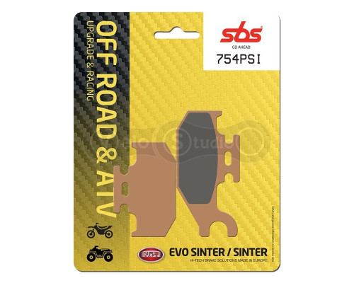 Колодки гальмівні SBS 754PSI Upgrade Brake Pads, EVO Sinter/Sinter